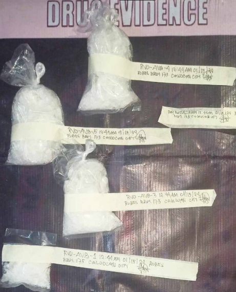 Illegal drugs evidence inventory